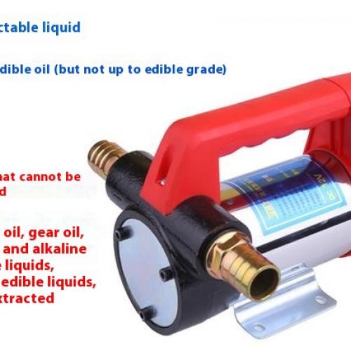 24v Rechargeable oil pump lithium electric oil pump 12v diesel electric portable battery model 